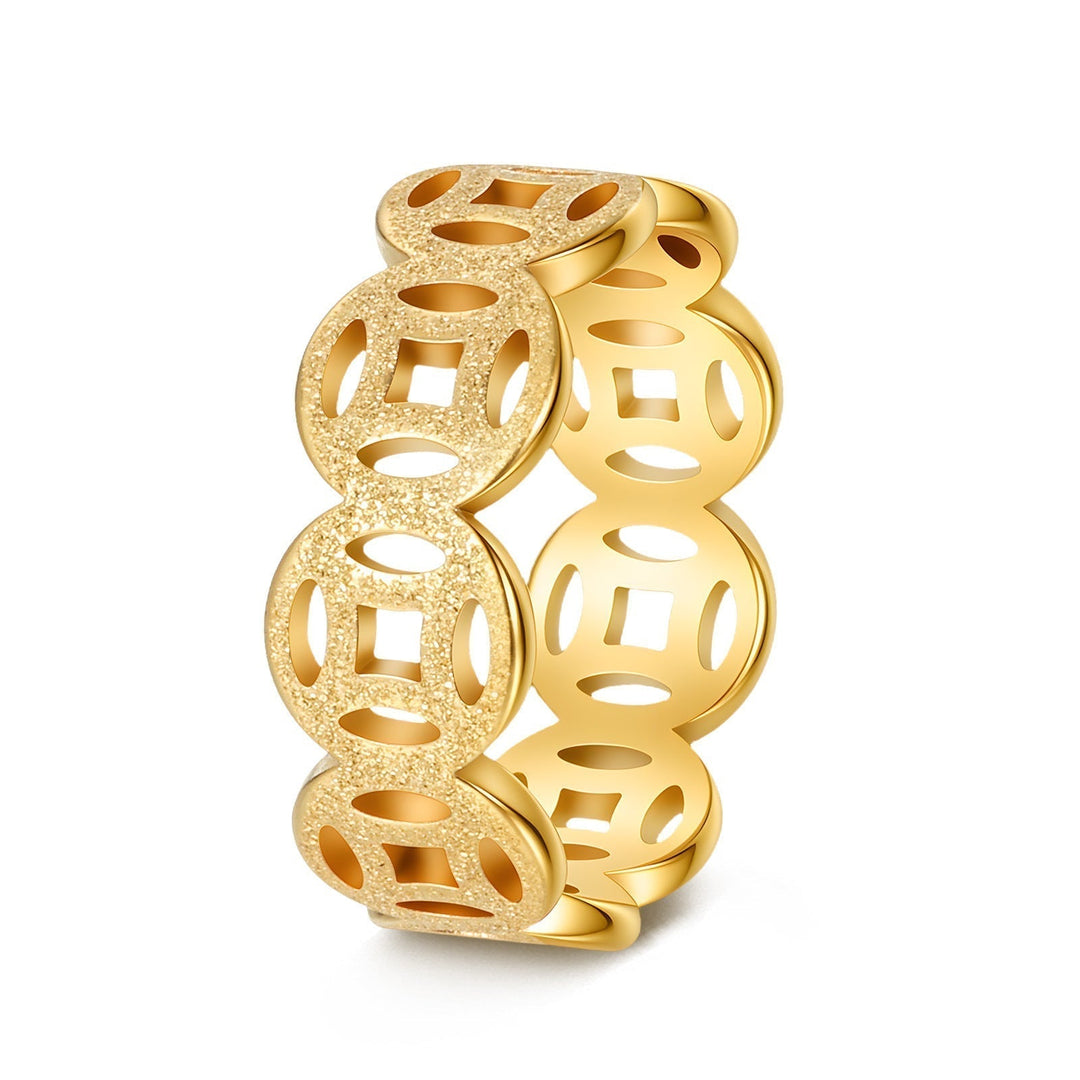 Anello Ella con Motivo Classico | Oro