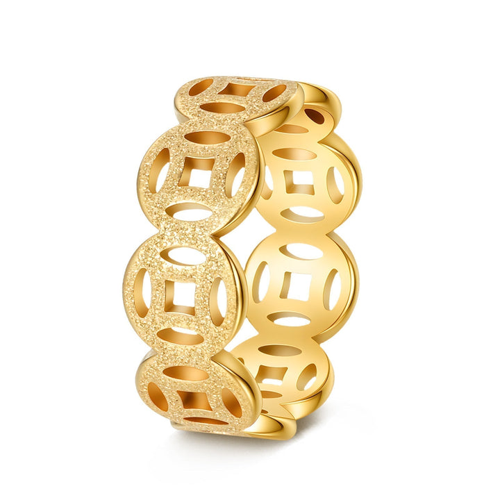 Anello Ella con Motivo Classico | Oro