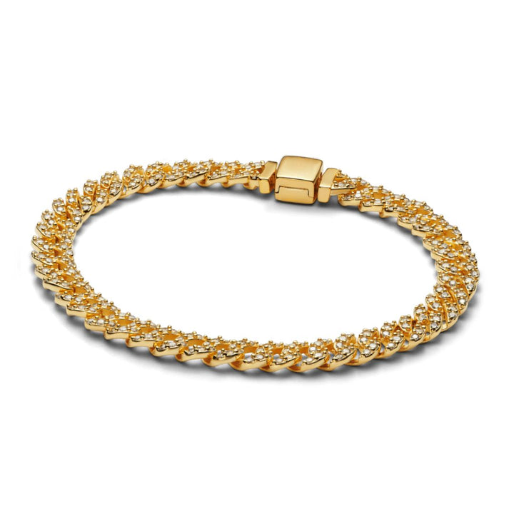 Bracciale Cubano Pave | Oro
