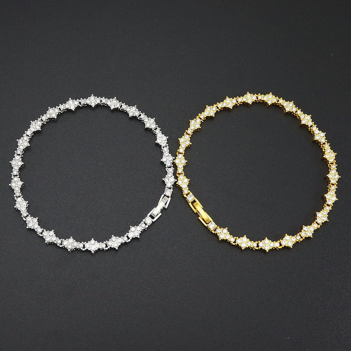 Bracciale Tennis Classico a Cluster | Oro