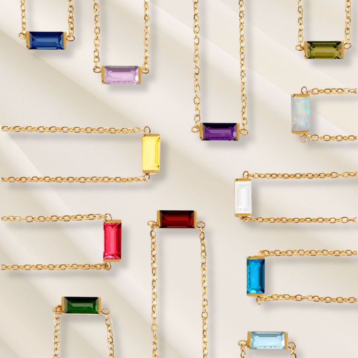 Bracciale con Pietra del Mese di Nascita Heartline
