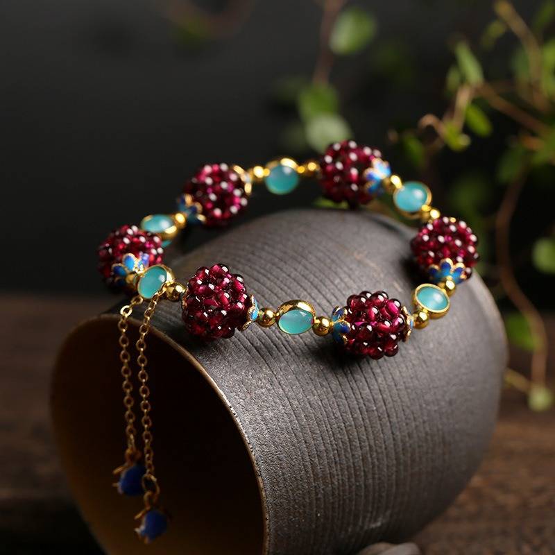 Bracciale in Pietra Naturale con Bacche