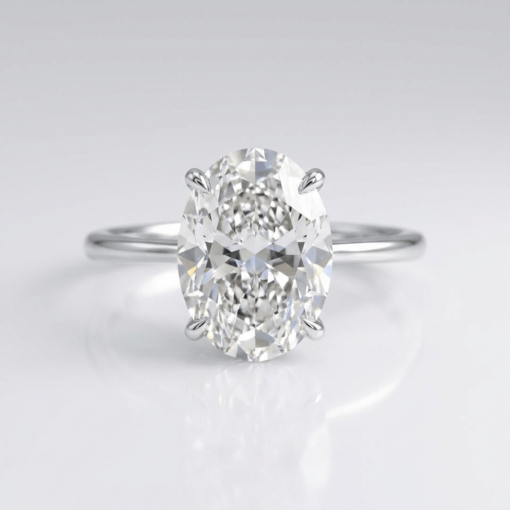 ANELLO SOLITARIO CON Zirconia OVALE