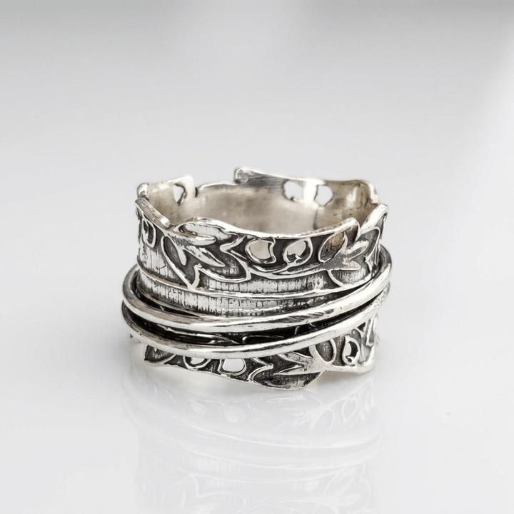 SET DI ANELLI LAYERED IN ZIRCONIA ARGENTATA