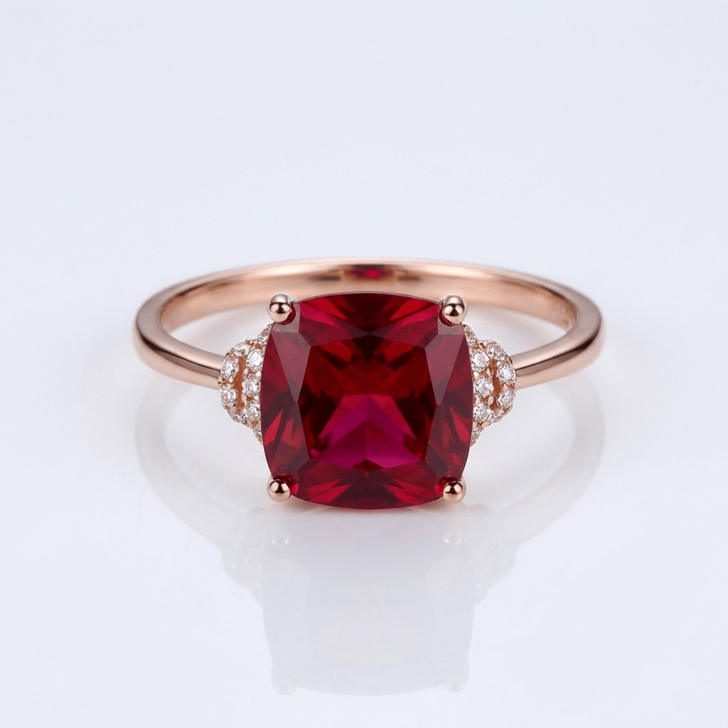 ANELLO IN GEMMA ORO ROSA