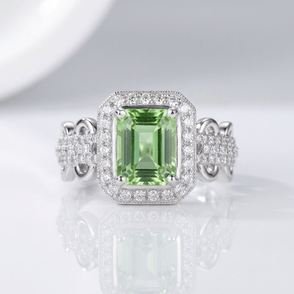 ANELLO HALO EMERALD