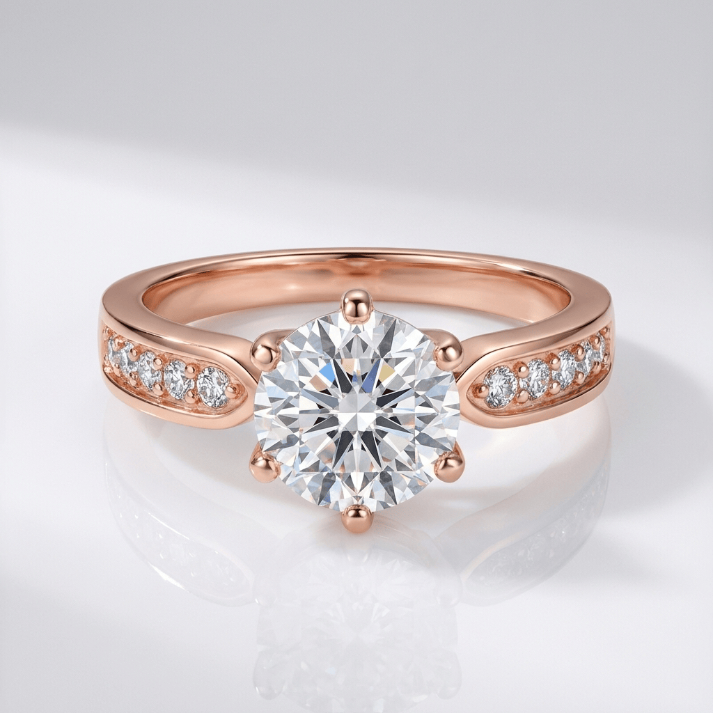 ANELLO PAVE IN Zirconia ROSE GOLD - (REGOLABILE)