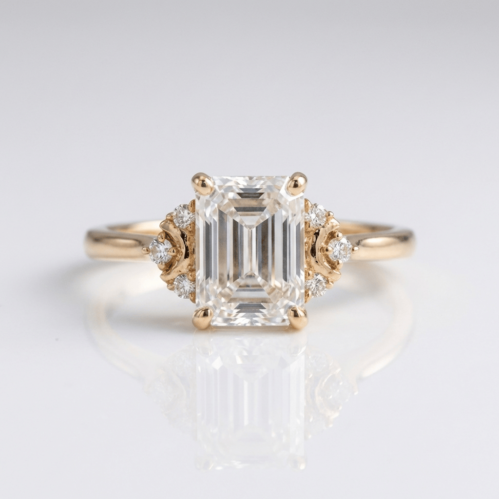 ANELLO IN Zirconia BAGUETTE ARGENTO
