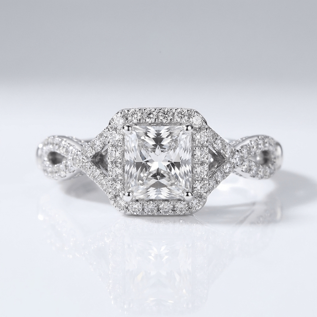 ANELLO TRILOGY CON Zirconia CUSCINO ARGENTO