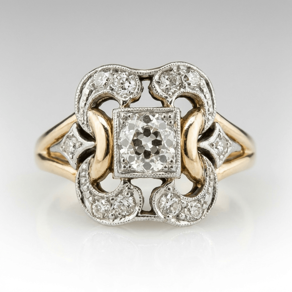 ANELLO SCULPTURALE RETRO IN Zirconia