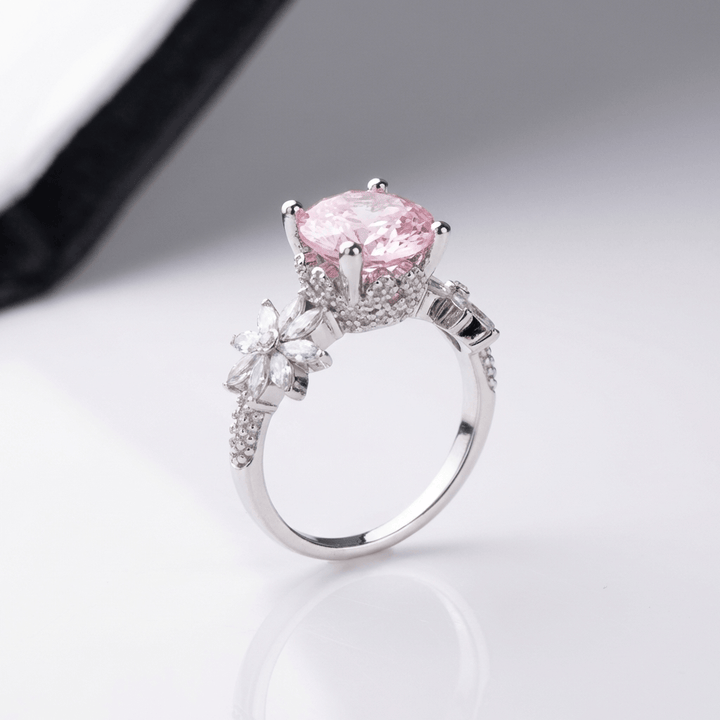 ANELLO SOGNO SAKURA IN ZIRCONIA ROSA