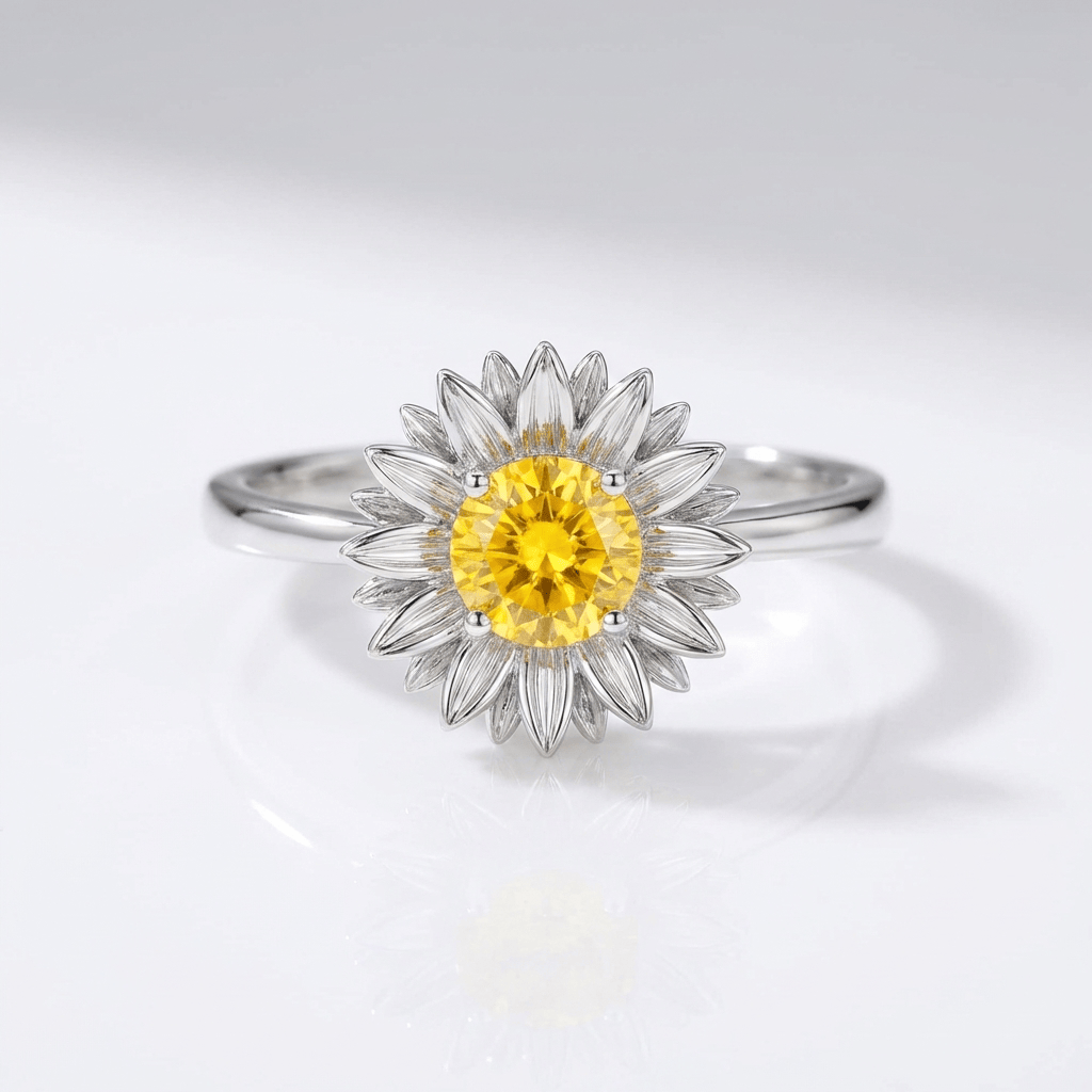 ANELLO DI GIRASOLE - (REGOLABILE)