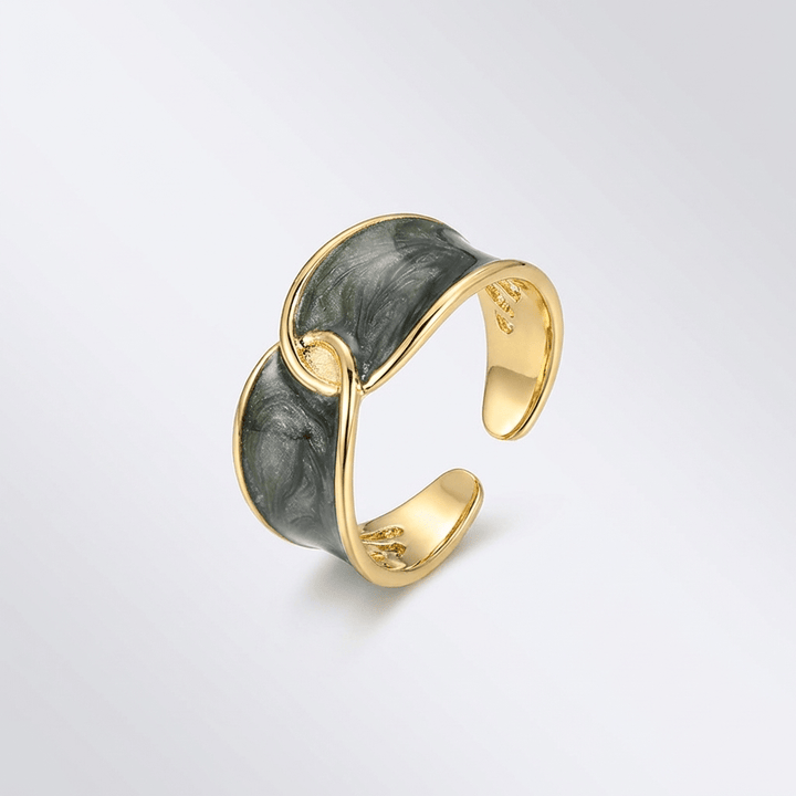 ANELLO DOPPIO IN GIADA - (REGOLABILE)