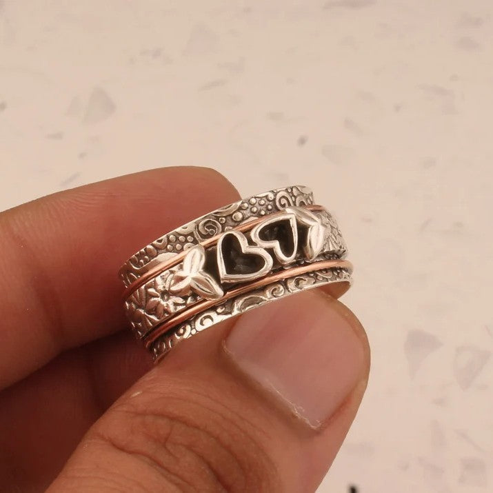 Anello in Argento Inciso Heritage