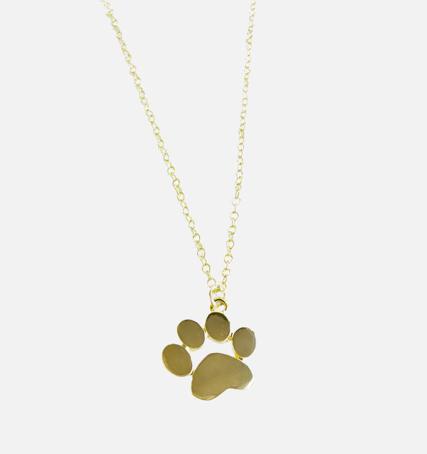 Collana Placcata color oro con Ciondolo a Forma di Zampa