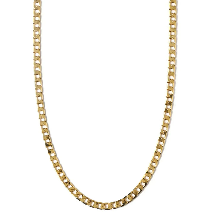 Collana a Catena Piatta Link Curb | Oro