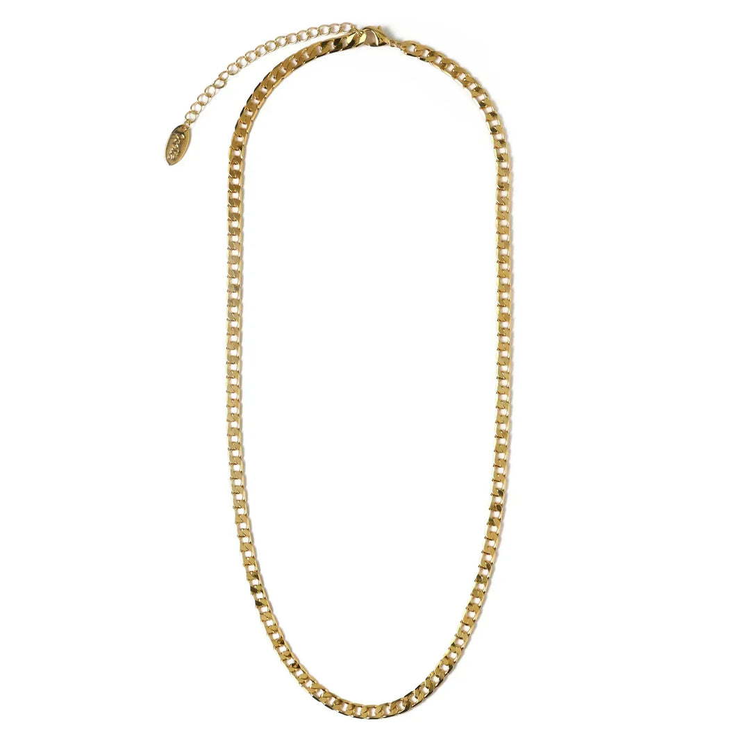 Collana a Catena Piatta Link Curb | Oro