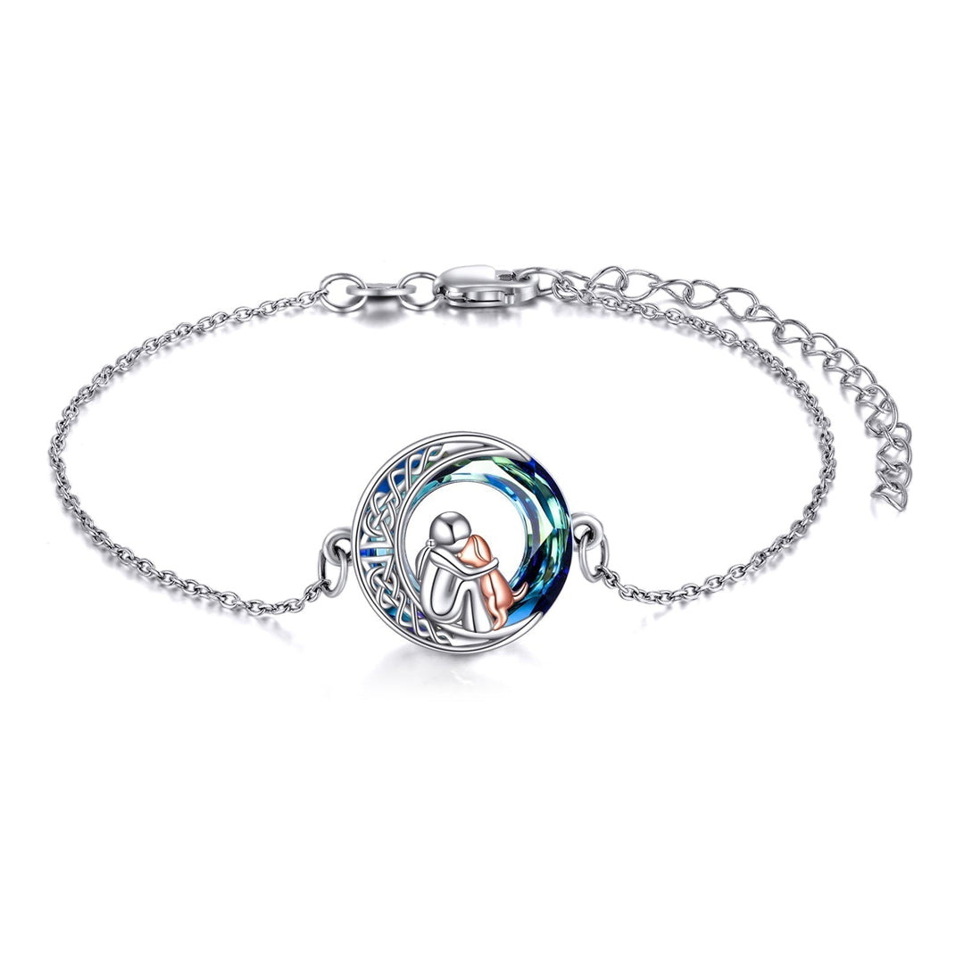 Bracciale con Charm per Cani color argento Regolabile