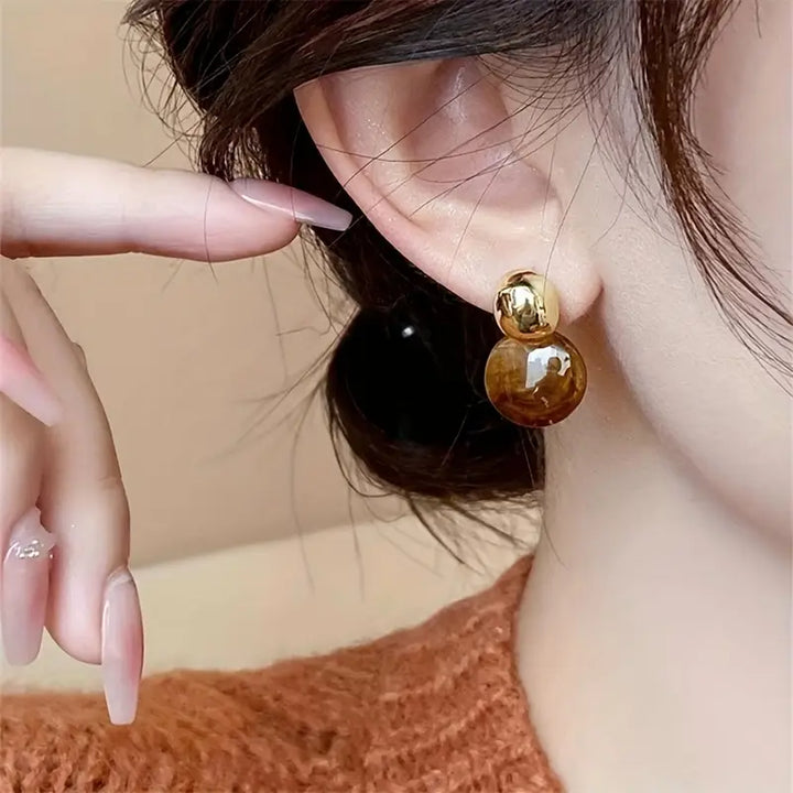 Orecchini a Goccia Aurélie Amber | Oro