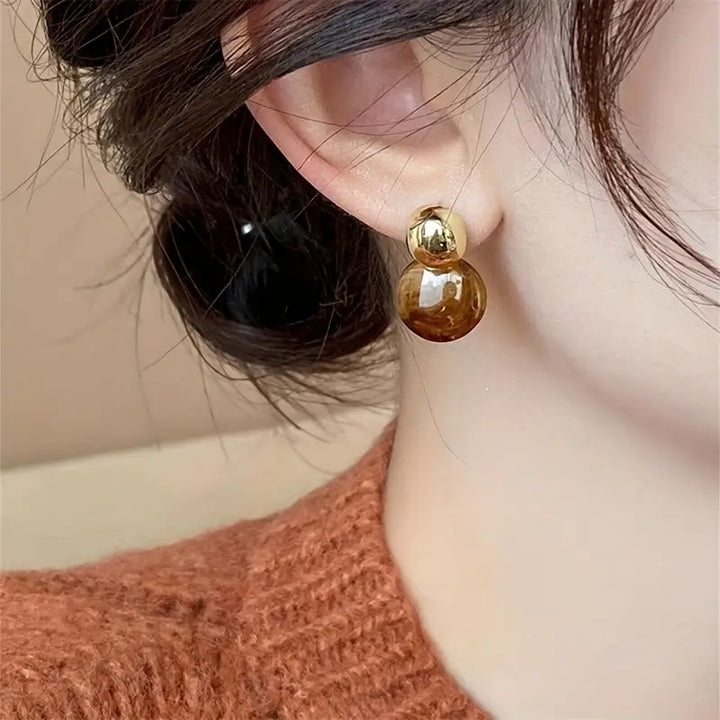 Orecchini a Goccia Aurélie Amber | Oro
