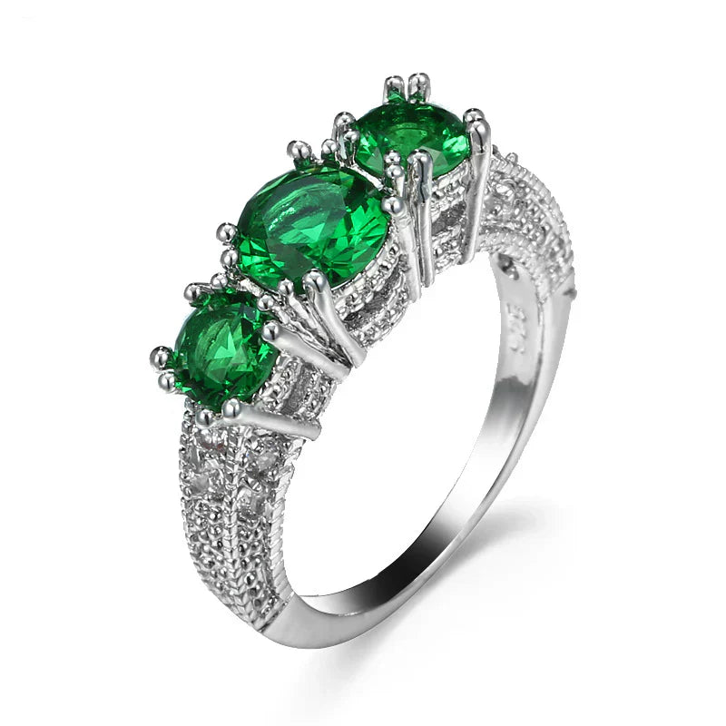 Anello Pietra Verde Serilda