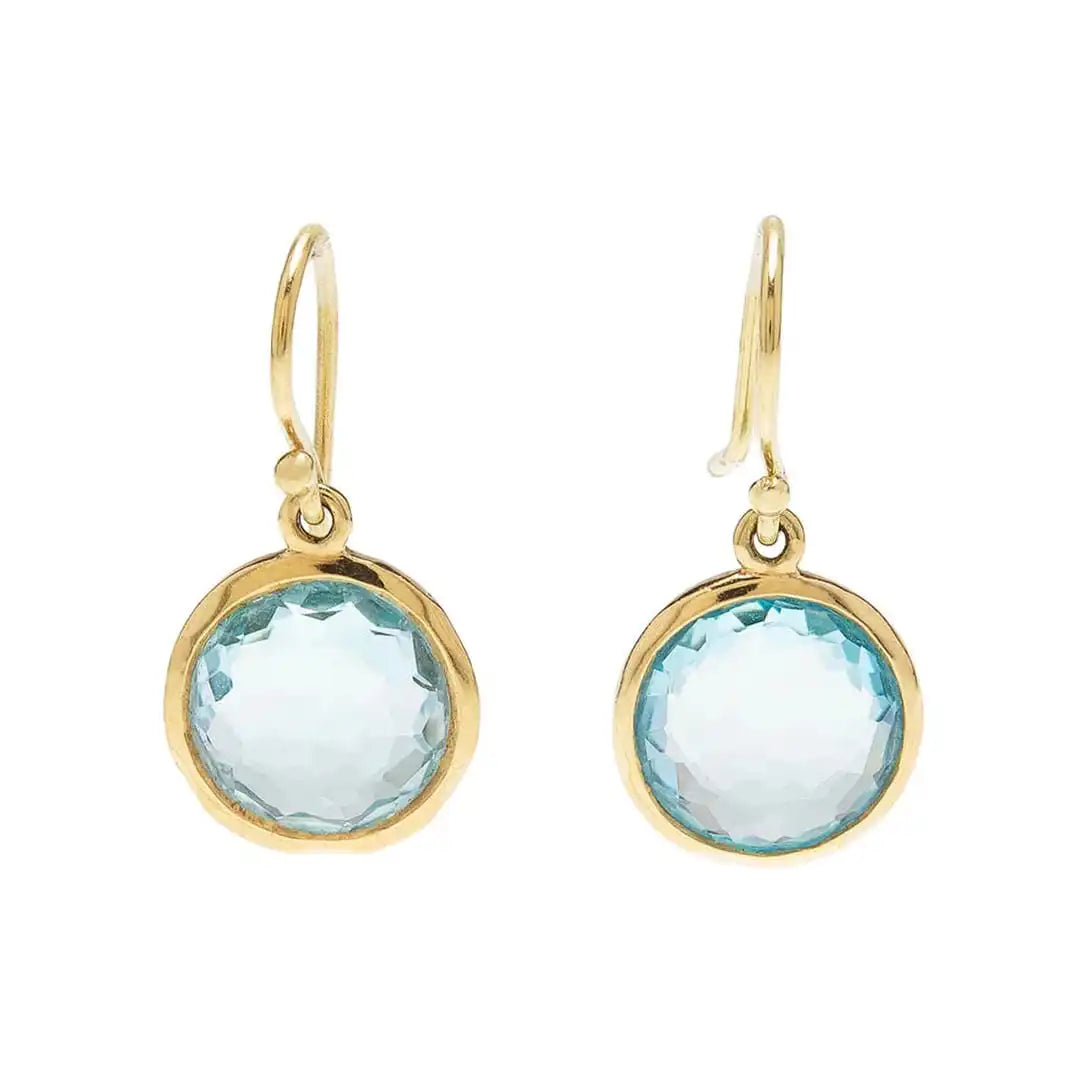 Orecchini Vintage in Cristallo Blu