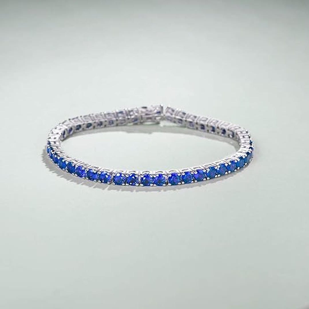 Bracciale Tennis in Pietra Blu