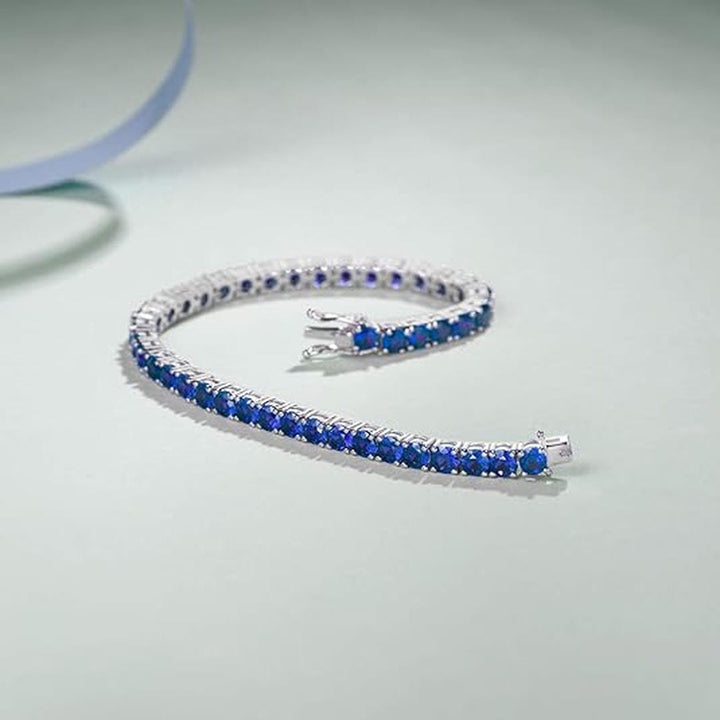Bracciale Tennis in Pietra Blu