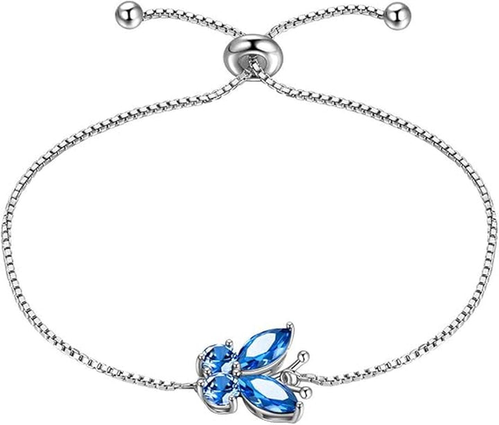 Bracciale Farfalla Pietra Blu