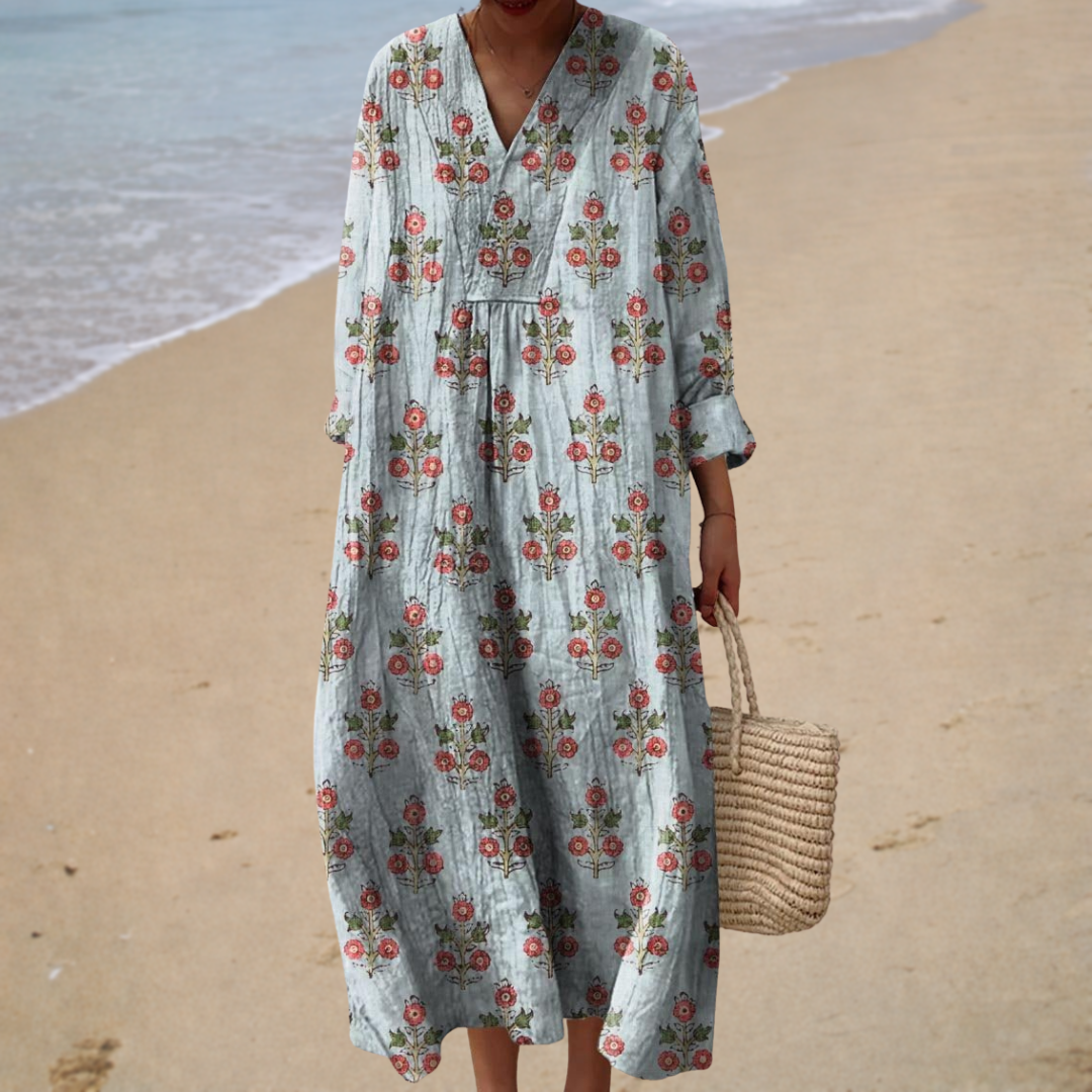 Élodie | Abito Lungo Floreale Vintage
