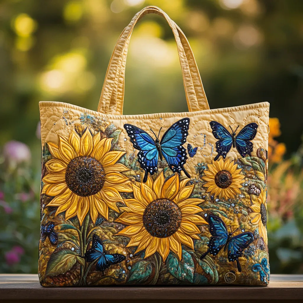 Borsa Fatta a Mano | Girasoli e Farfalla