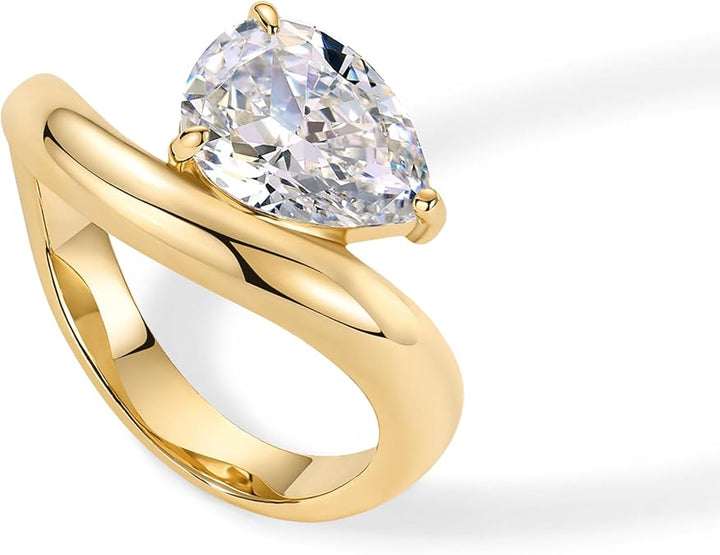 Anello Promessa Ondulato | Oro