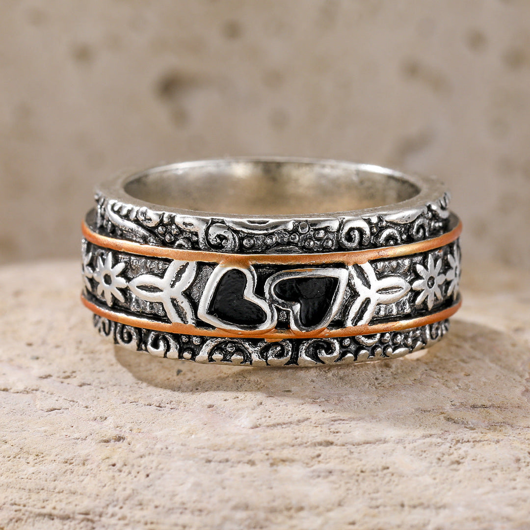 Anello in Argento Inciso Heritage