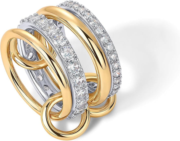 Anelli Impilabili Interlock | Oro