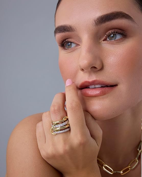 Anelli Impilabili Interlock | Oro