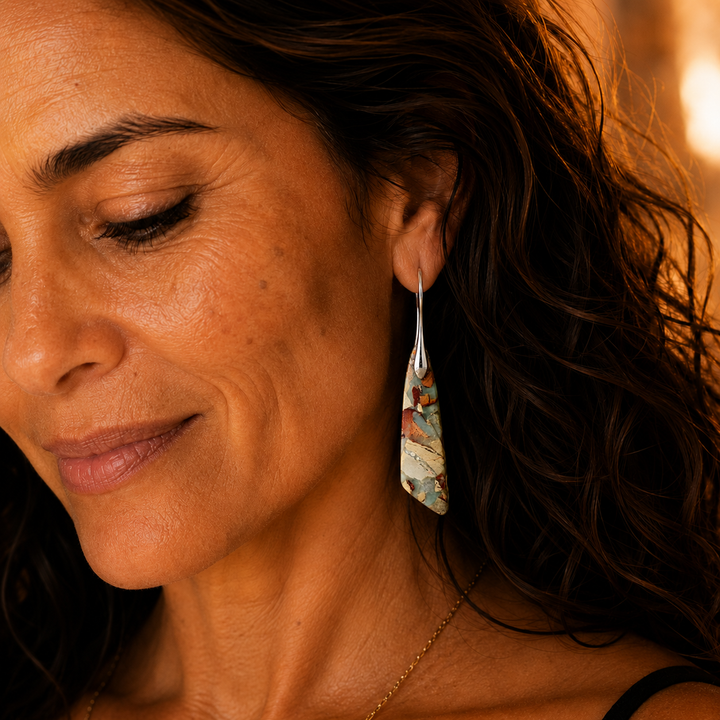Charm - Orecchini in Pietra Naturale Vintage