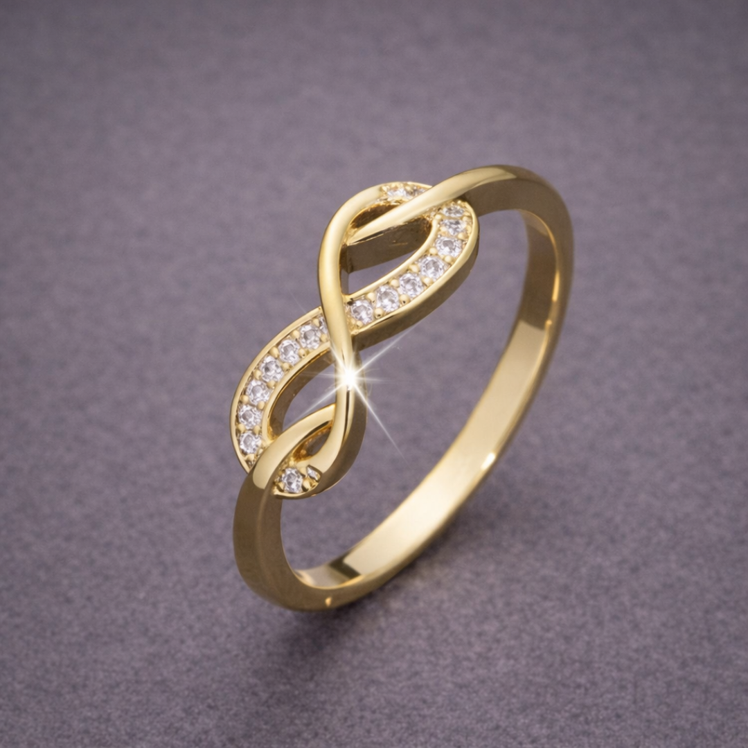 Anello a Catena color oro Infinity