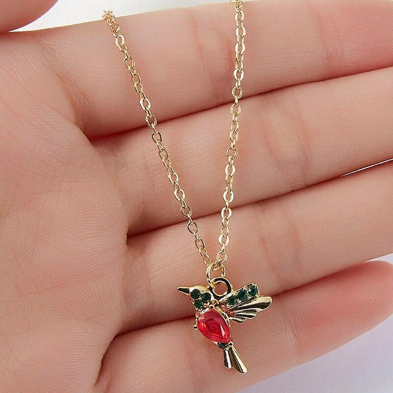 Collana Colibrì in Smalto e Zirconia