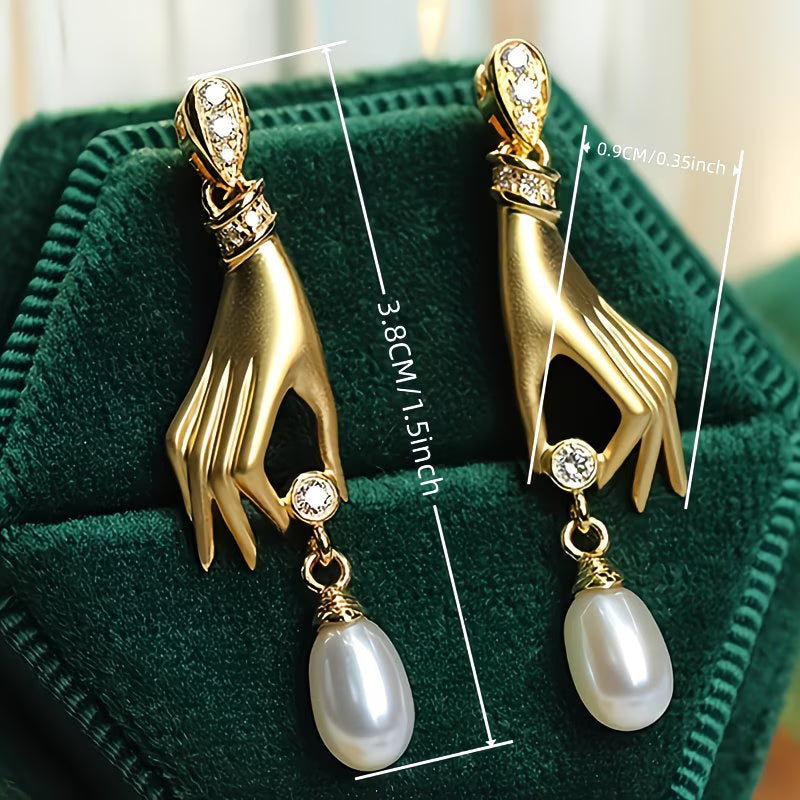 Orecchini a perla Graceful Hand