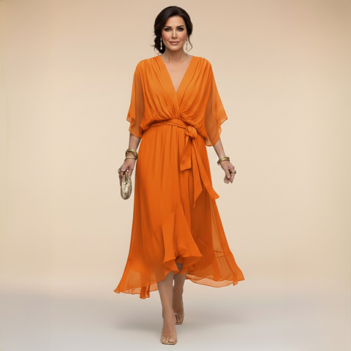 Sarah | Abito Chiffon Scollo V