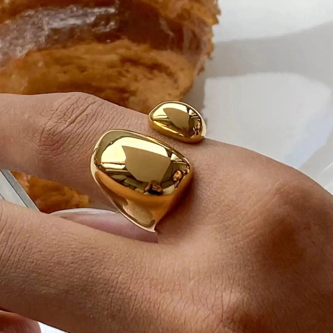 Anello Flusso Oro Minimalista