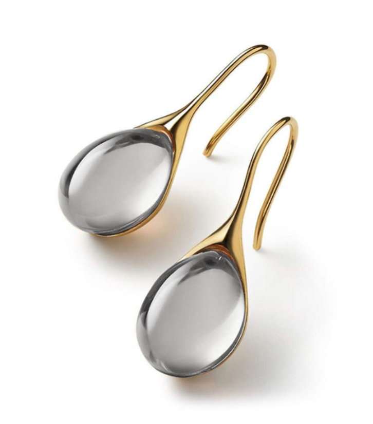 Orecchini a Goccia color oro e color argento
