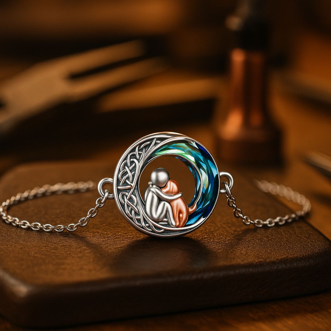 Bracciale con Charm per Cani color argento Regolabile