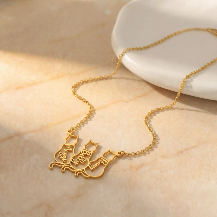 Collana Personalizzata con Nome del Gatto