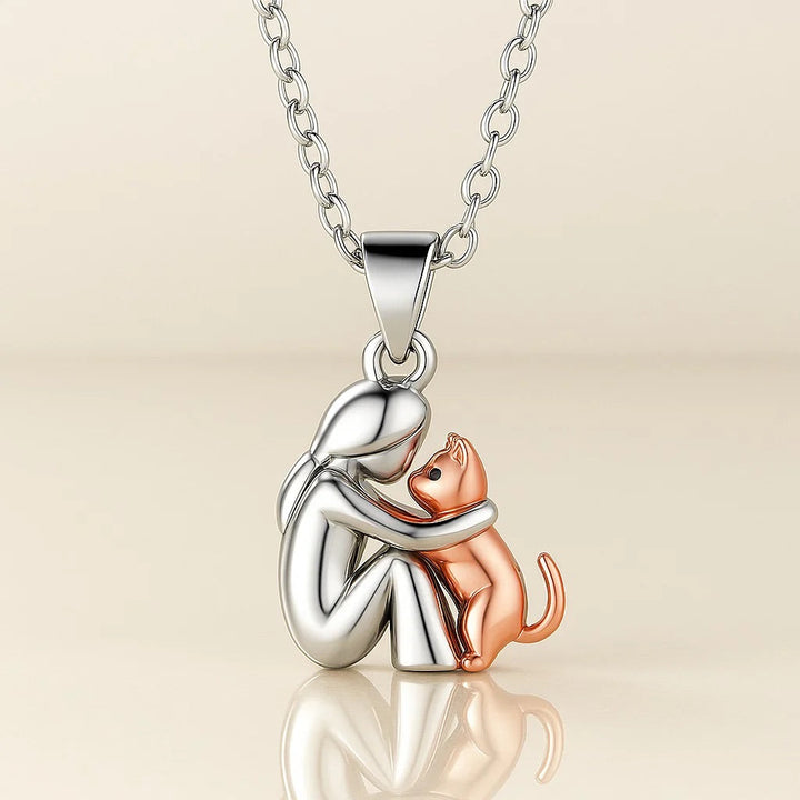 Collana con Ciondolo Abbraccio di Gatto