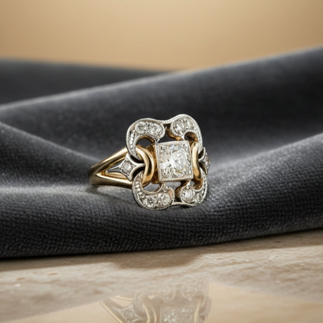 Anello in Zirconia Vintage