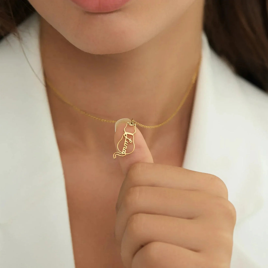 Collana Personalizzata con Nome del Gatto