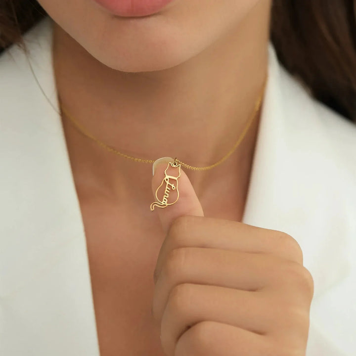 Collana Personalizzata con Nome del Gatto