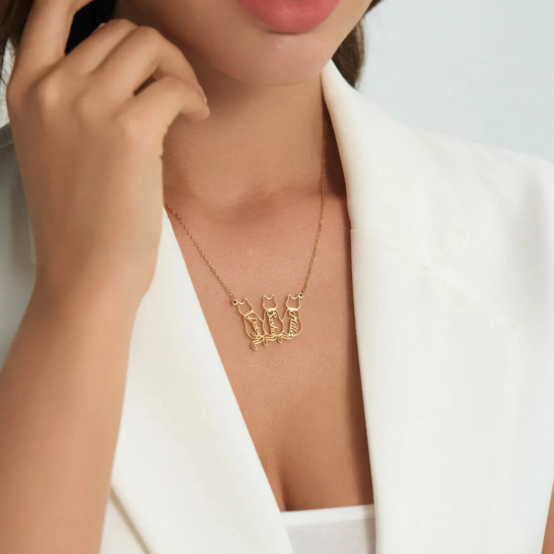 Collana Personalizzata con Nome del Gatto
