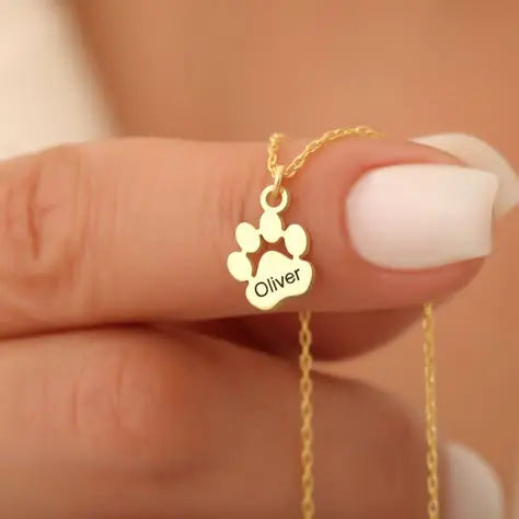 Collana Personalizzata con Nome di Zampa